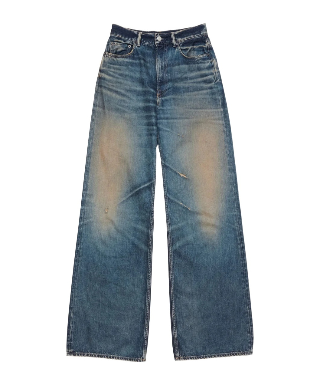 Acne Studios Womens Dark Blue 2023 Wide-leg Denim Jeans In Blue