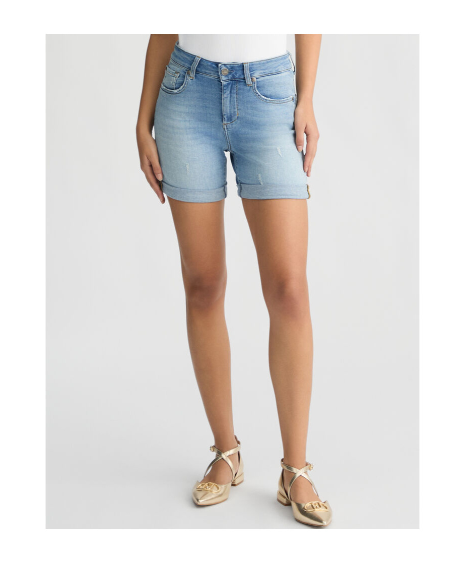 Liu •jo Liu Jo Distressed Denim Shorts
