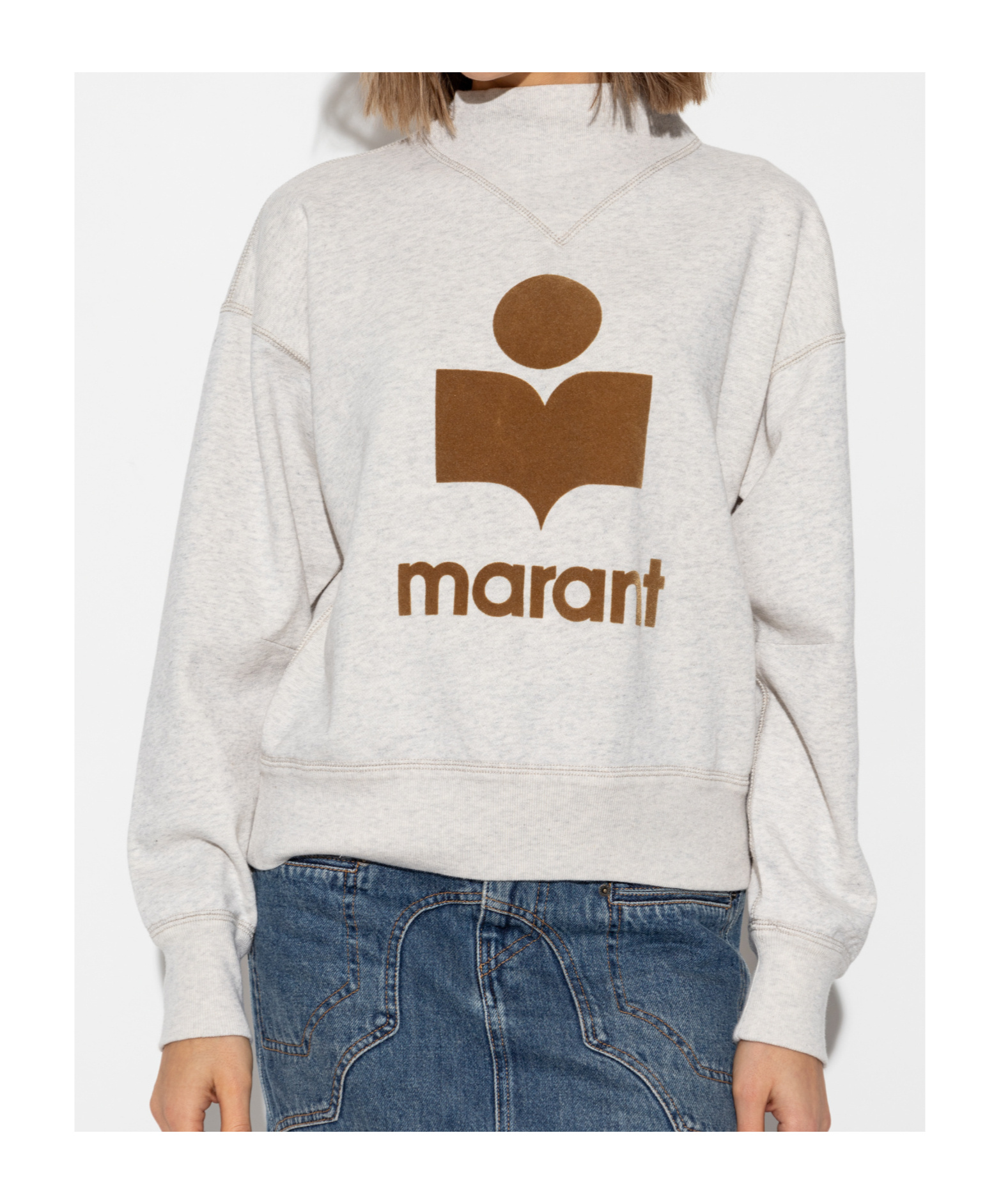Shop Isabel Marant Étoile Moby Sweatshirt In White