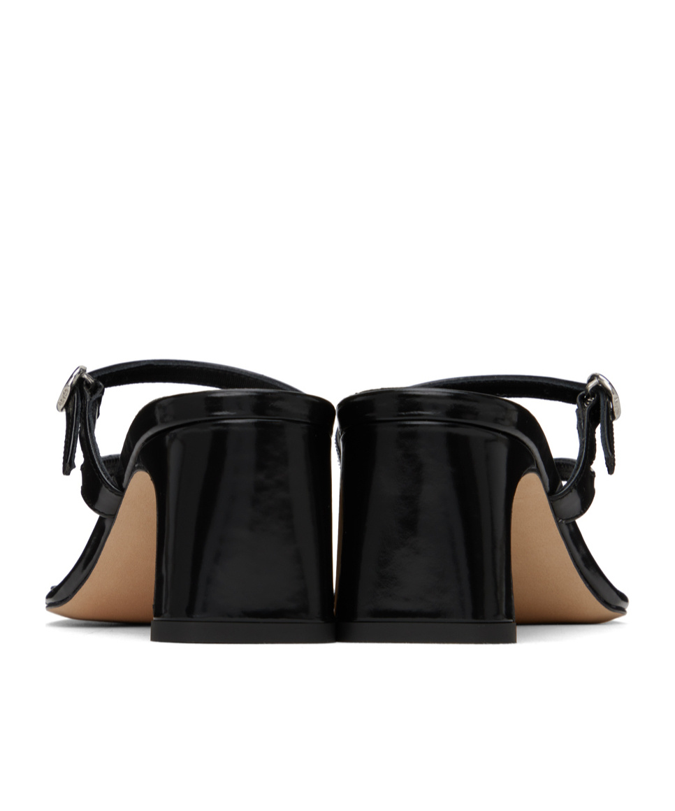 Aeyde Giselle Leather Sandals In Black