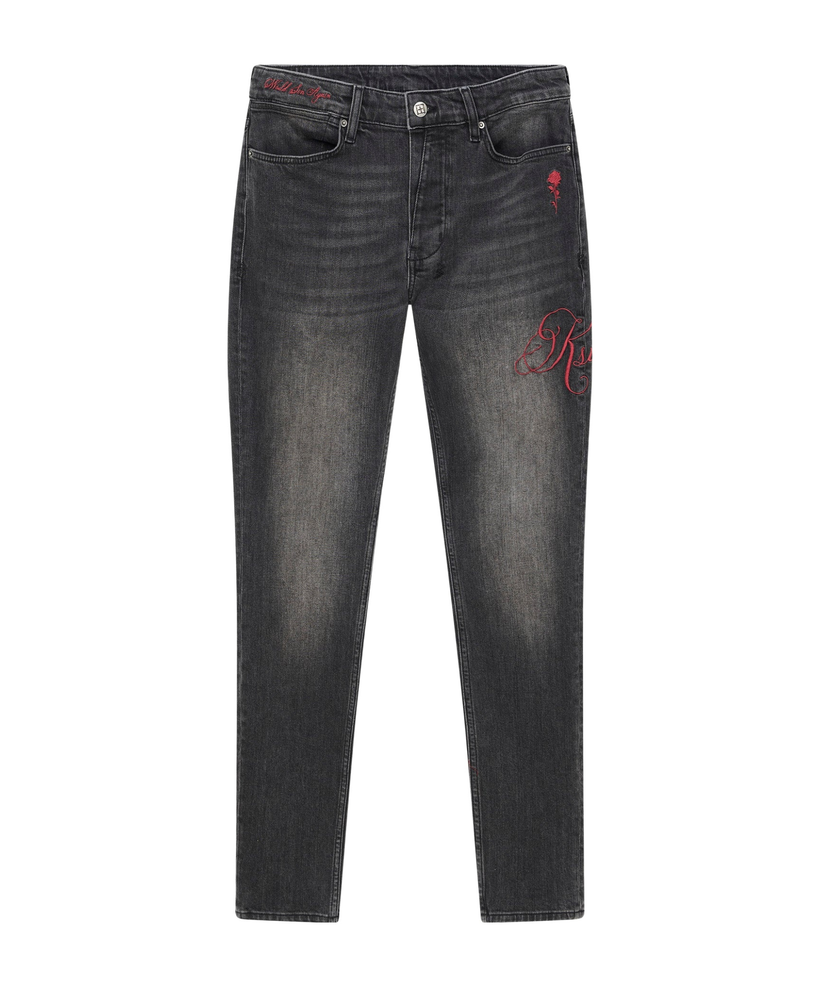 Shop Ksubi Jeans With Belt Loops In Black