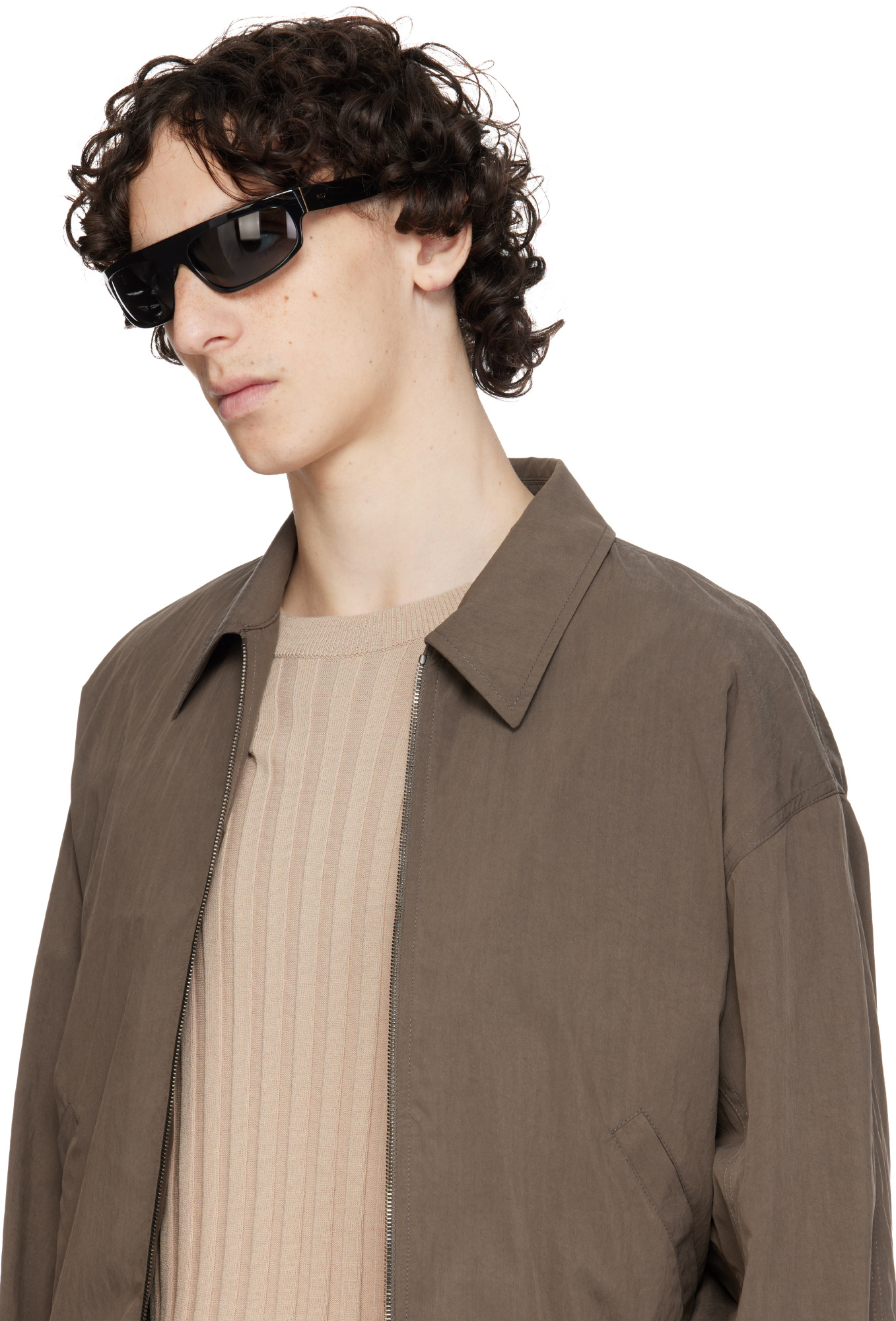 Retrosuperfuture Zam Aviator Frame Sunglasses In Black