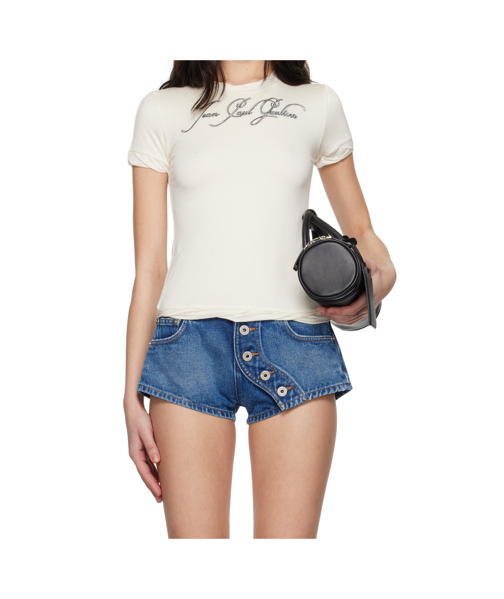 Jean Paul Gaultier 'the Ecru Tattoo' T-shirt In White