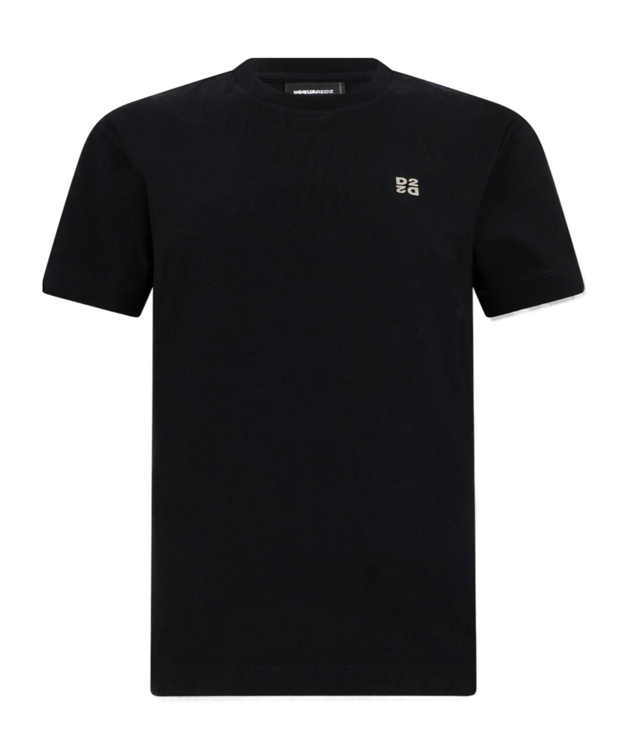 Dsquared2 Metal D2 Upside Down Regular-fit T-shirt In Black
