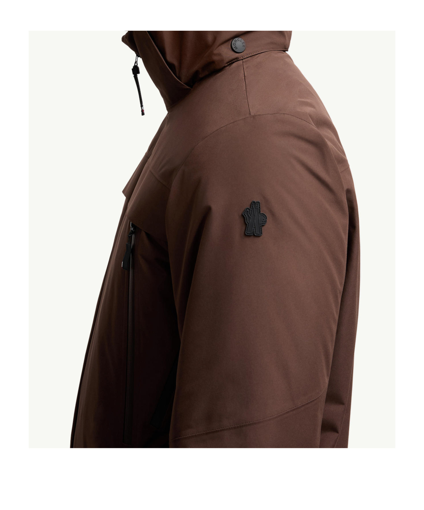 Moncler Balmhorn Hooded Gore-tex Down Ski Jacket In Brown
