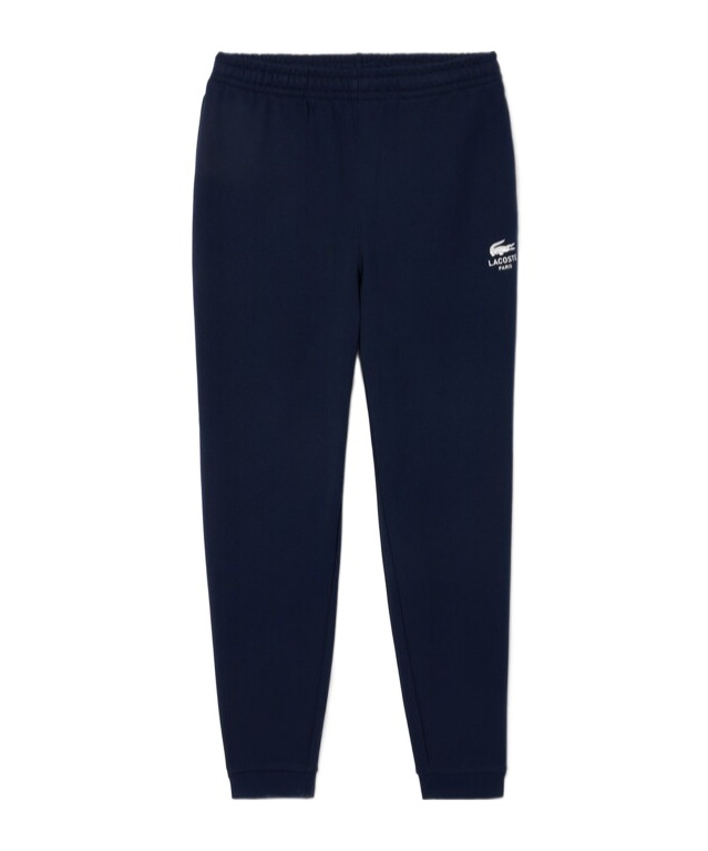 Lacoste Tapered Leg Sweatpants In Black