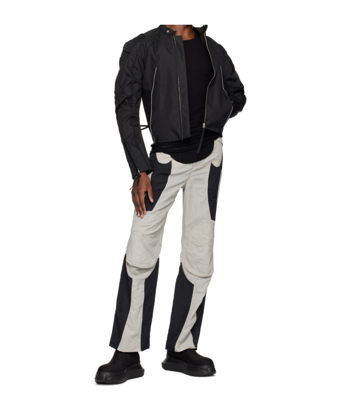 Kusikohc Gray Rider Trousers In Black