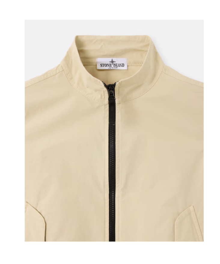 Stone Island Long Sleeve Casual Jacket In Nude