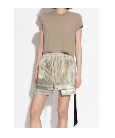 Rick Owens Drkshdw Short-sleeve Patch-pocket T-shirt In Brown