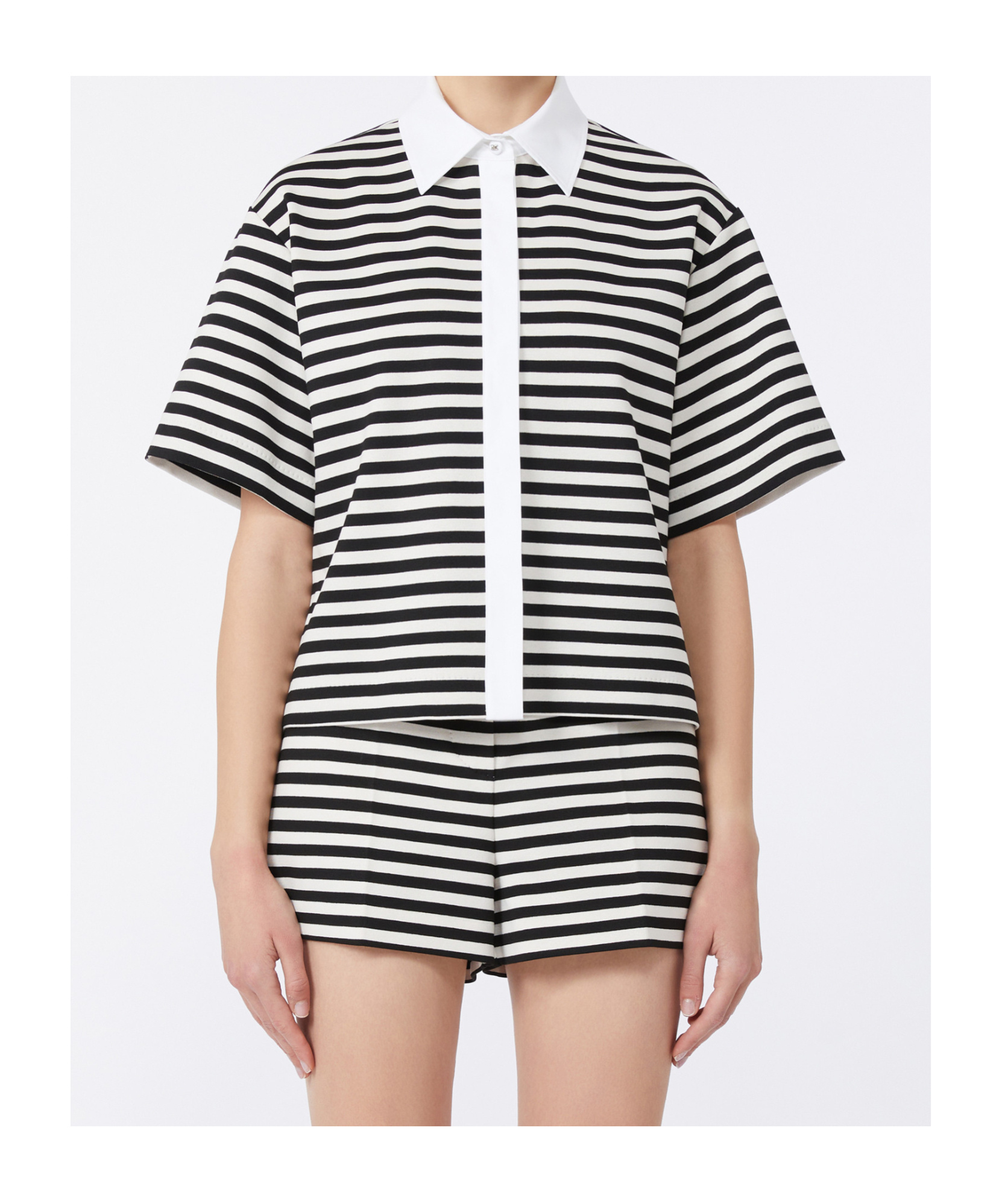 Max Mara Jersey Stripe Short-sleeve Wilson Shirt
