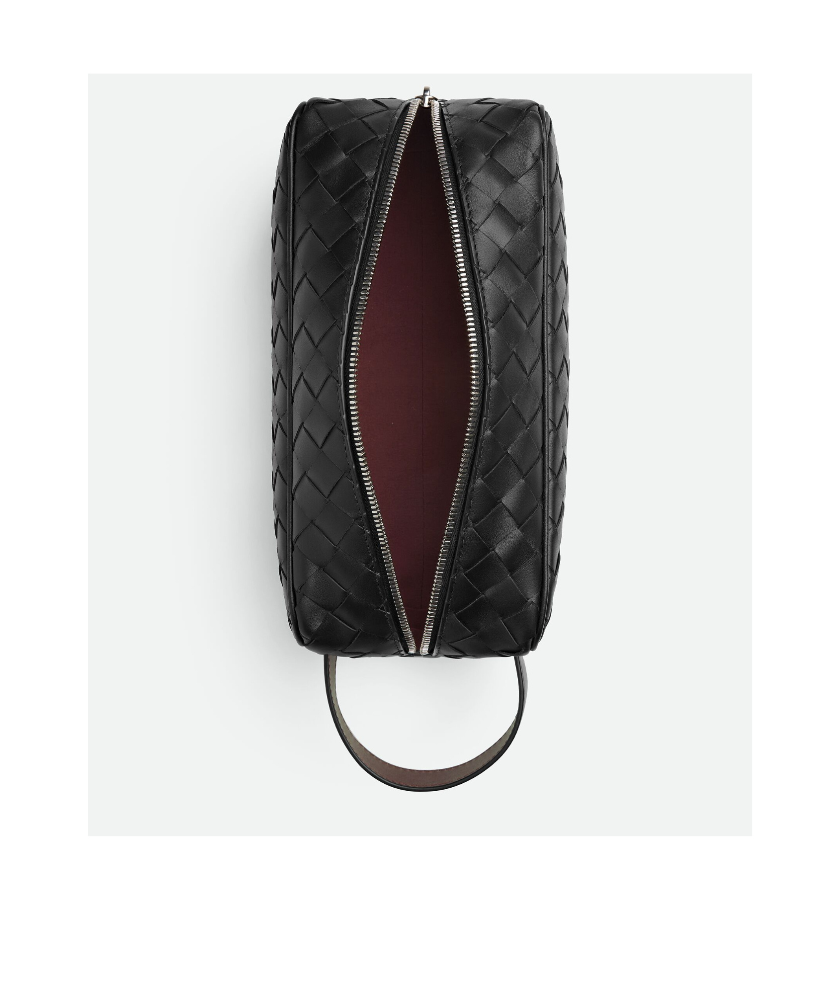 Bottega Veneta Intreciato Knitted Clutch In Black