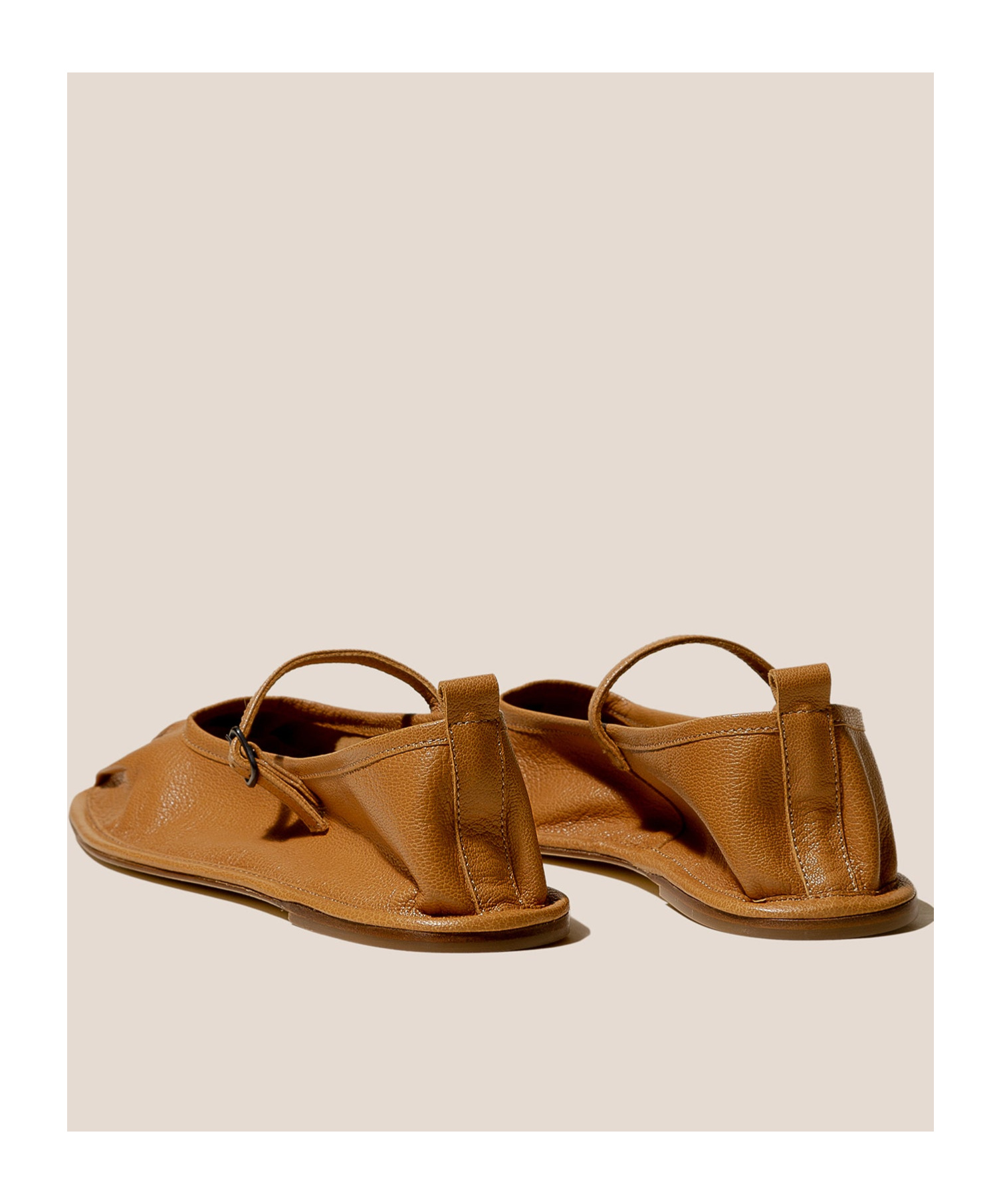 Hereu Dansa Pleated Slipper In Brown