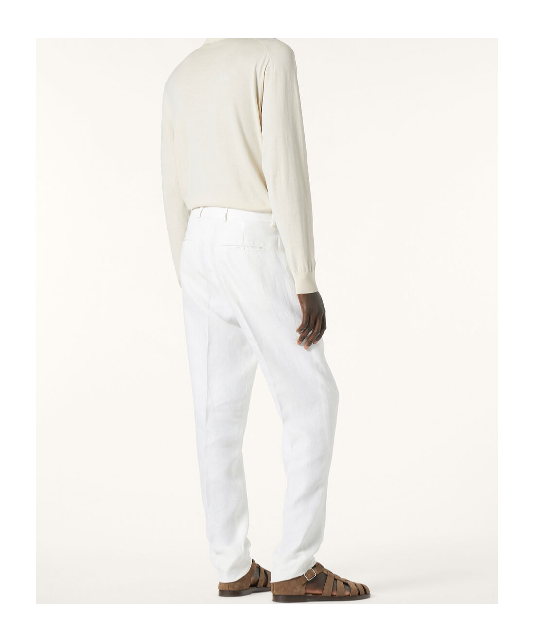 Loro Piana Long-sleeved Polo Shirt In White