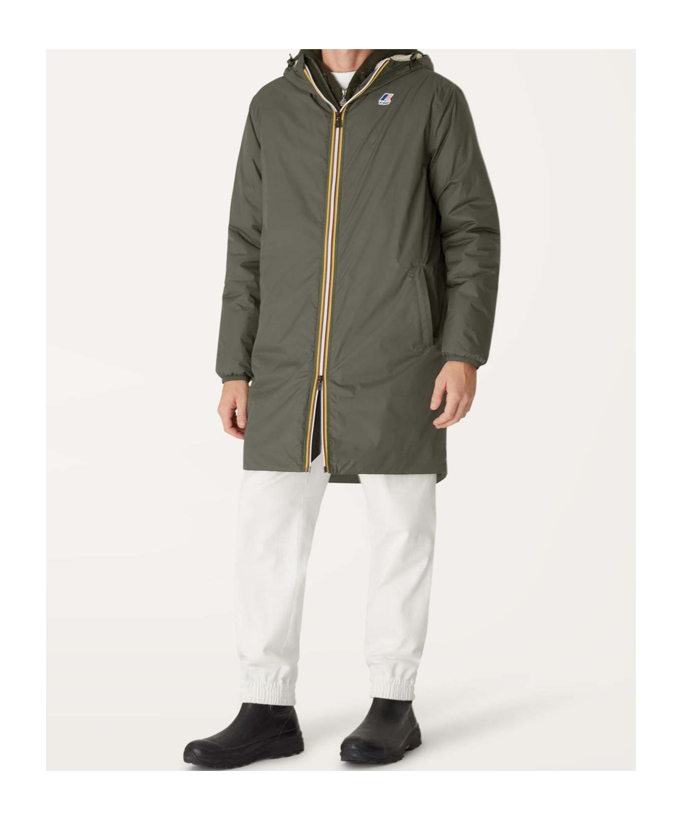 K-way Eiffel Long-sleeved Raincoat In Black