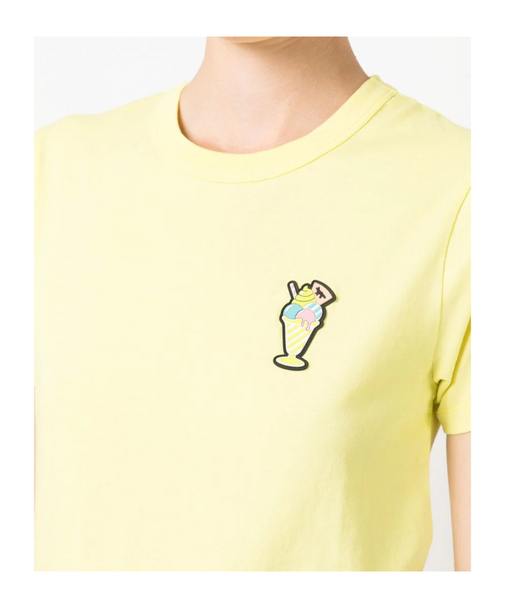 MAISON KITSUNÉ ICE-CREAM PATCH COTTON T-SHIRT