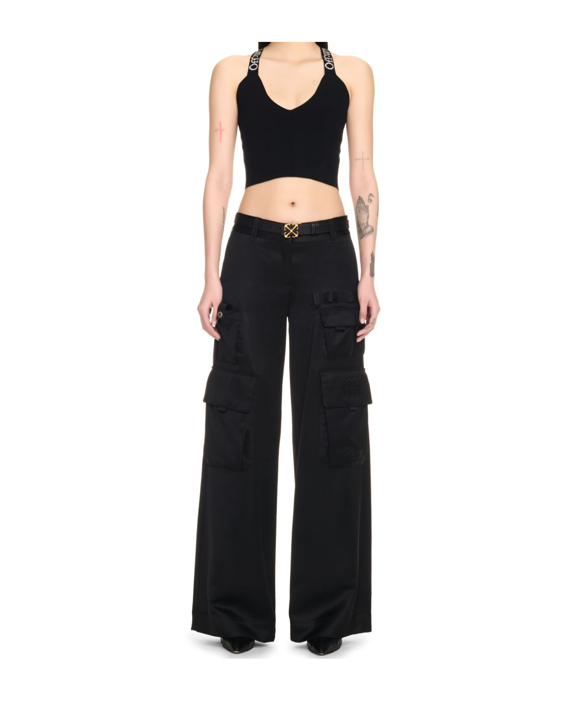 Off-white Wo Toyrbox Cargo Pants In Black