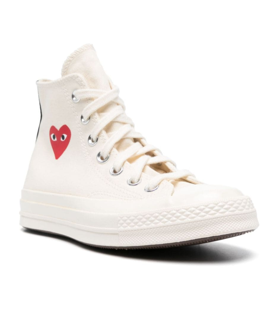 Comme Des Garçons Play Comme Des Garcons Play X Converse Single Heart Chuck 70 Sneakers In Neutral