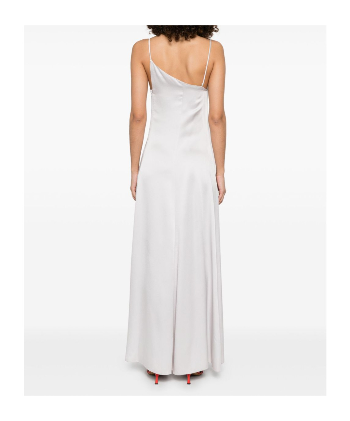 Forte Forte White Maxi Dress With Single Shoulder Strap