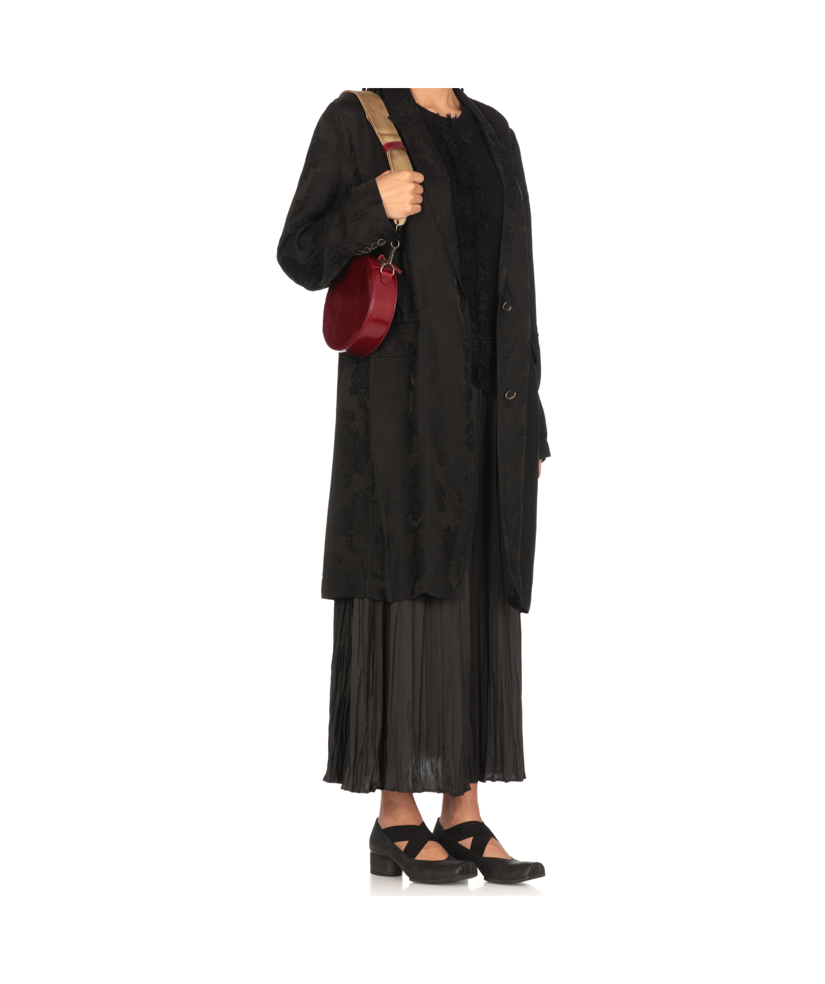 Shop Uma Wang Fringe Sweater In Black