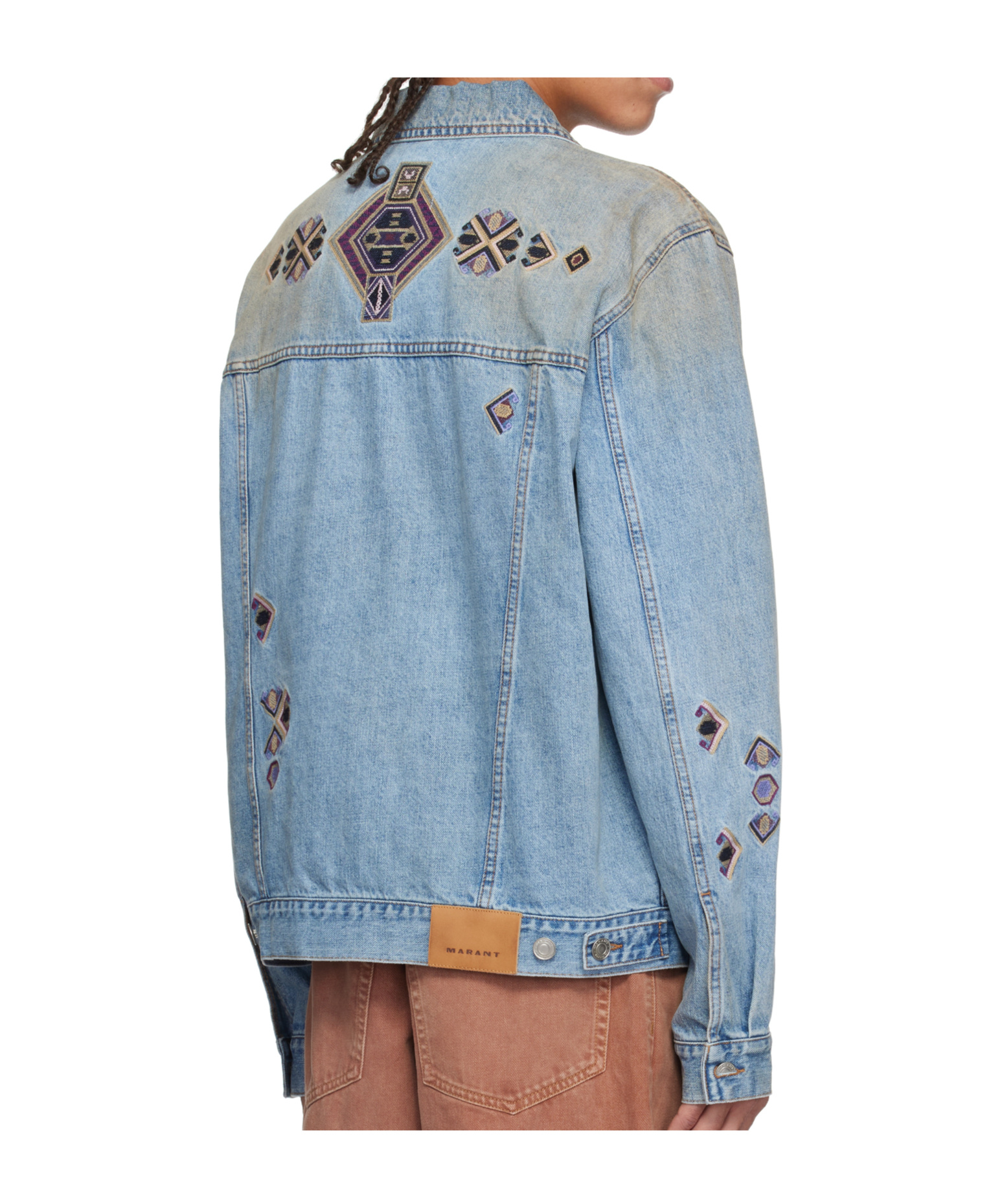 Isabel Marant Lapel Long-sleeved Denim Jacket In Blue