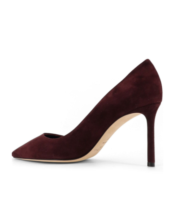 Jimmy Choo 85mm Romy Pointed-toe Suede Pumps In Black