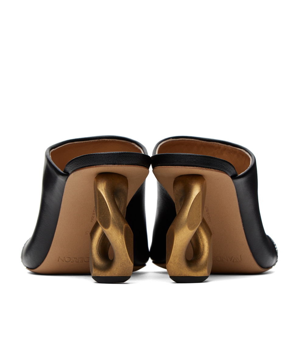 Jw Anderson Crystal Muller-style High Heels In Black