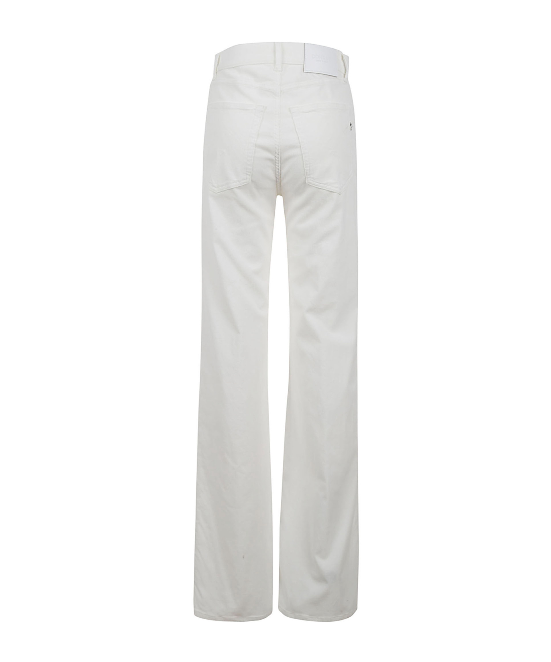 Dondup Belt Loop Casual Pants In White