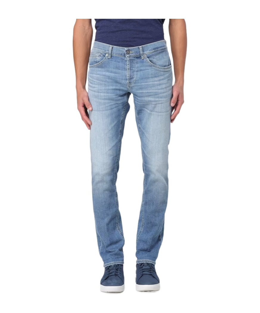 Dondup Five-pocket Denim Trousers In Blue