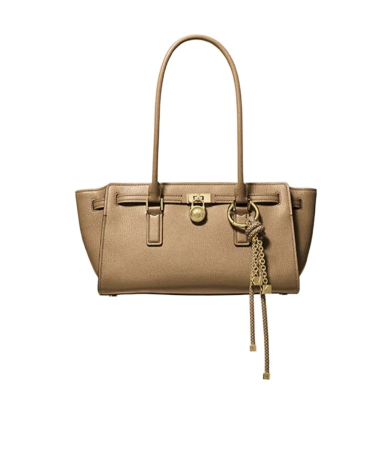 Michael Kors Michael  Knot Detailed Double-handle Shoulder Bag In Brown