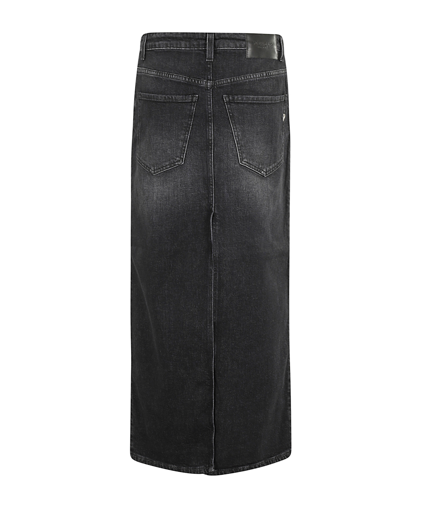 Dondup Stretch Denim Skirt In Black