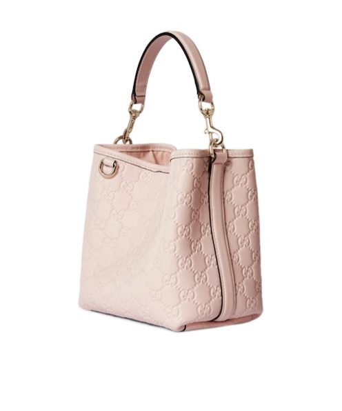 Gucci Gg Emblem Small Bucket Bag In Pattern