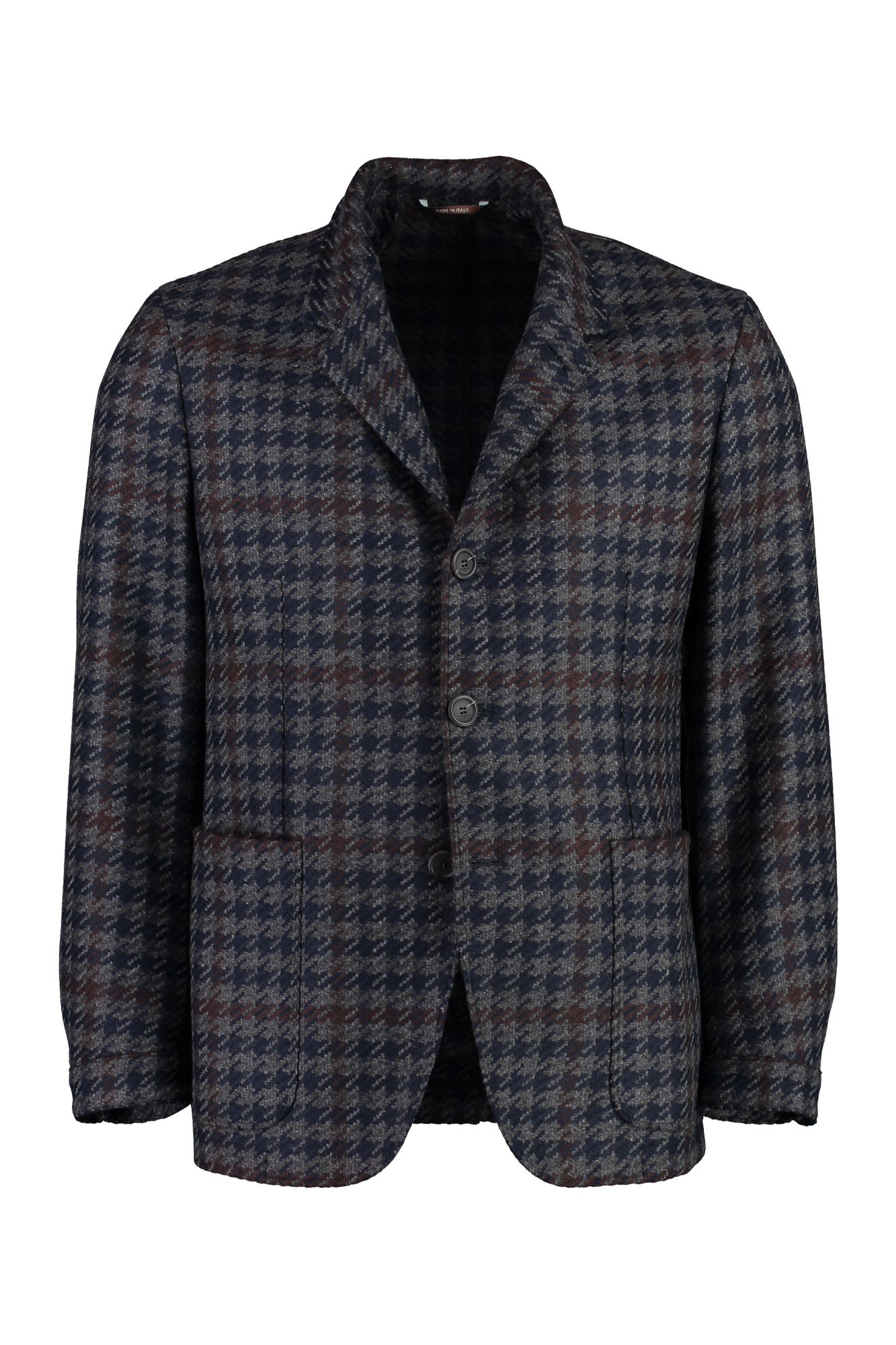 Canali Wool-cashmere Blend Two-button Blazer In Black