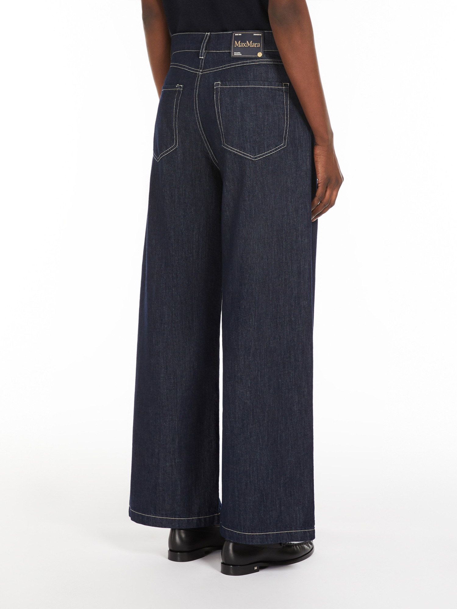 Max Mara Belt-loop Jeans In Black