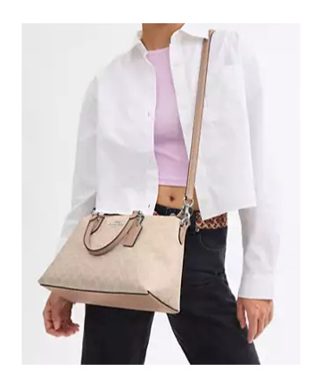 COACH GEORGIA SATCHEL BAG IN SIGNATURE CANVAS