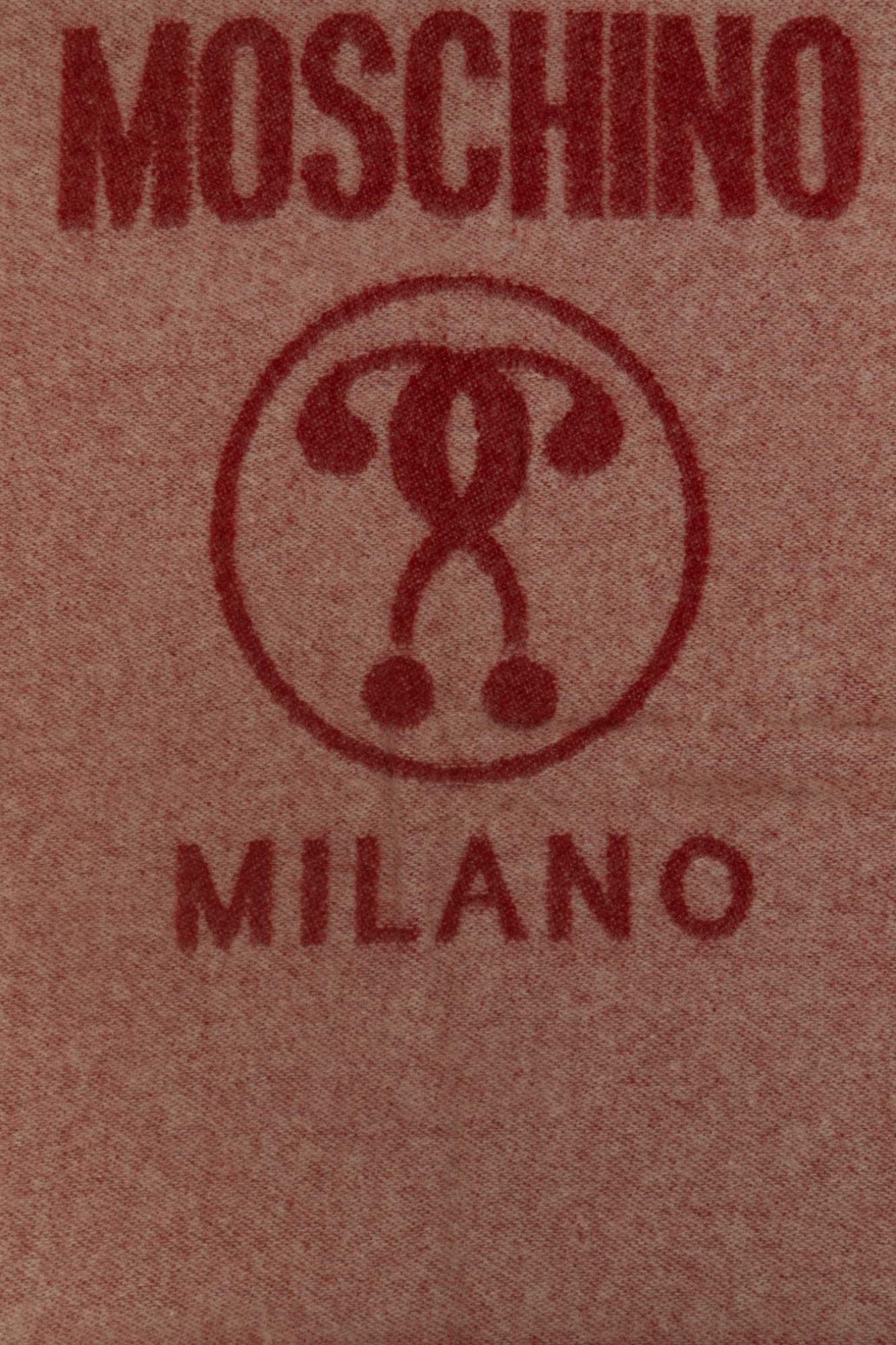 Moschino Fringed Scarf In Gold
