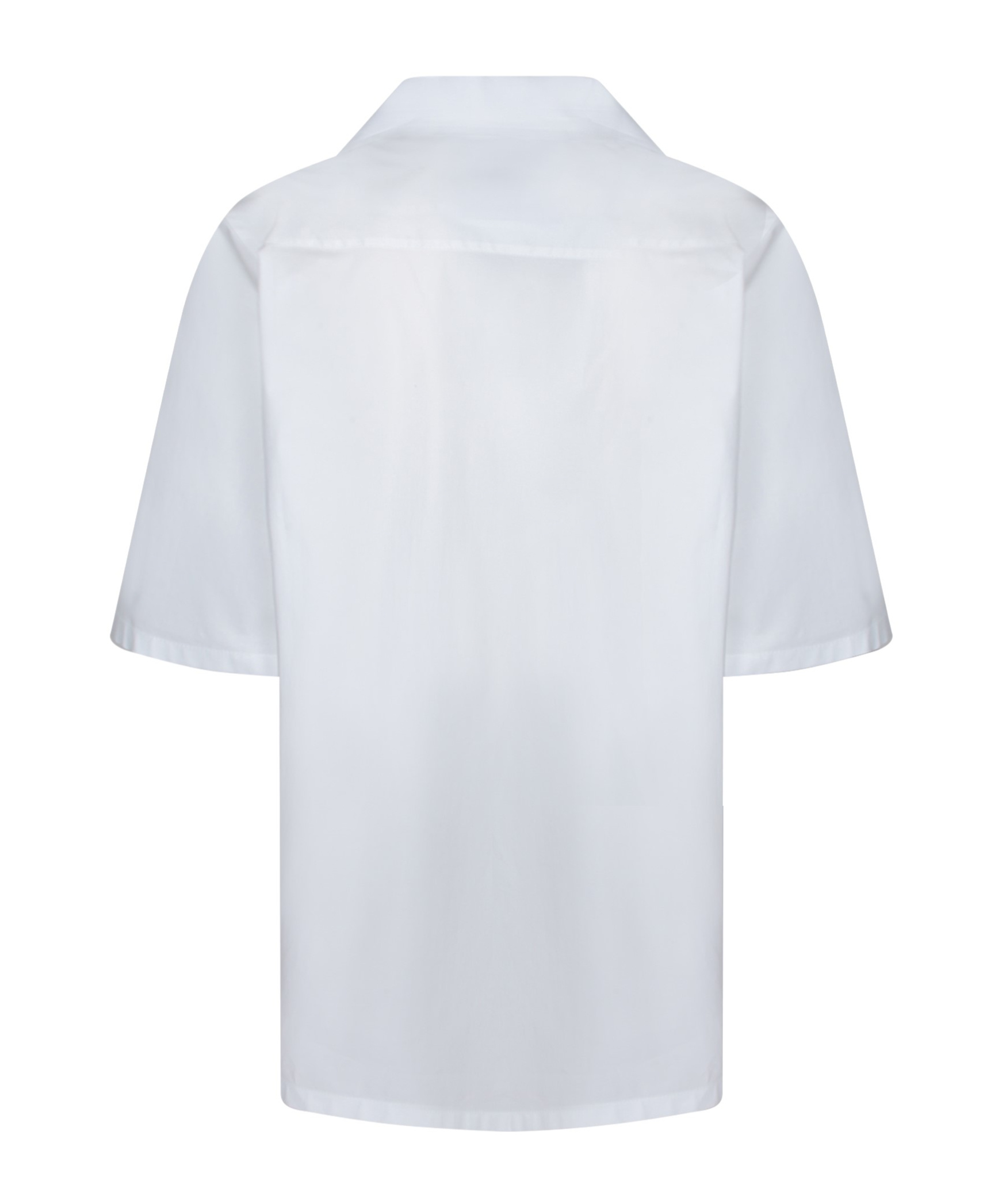 Moschino Logo Embroidered Straight Hem Shirt