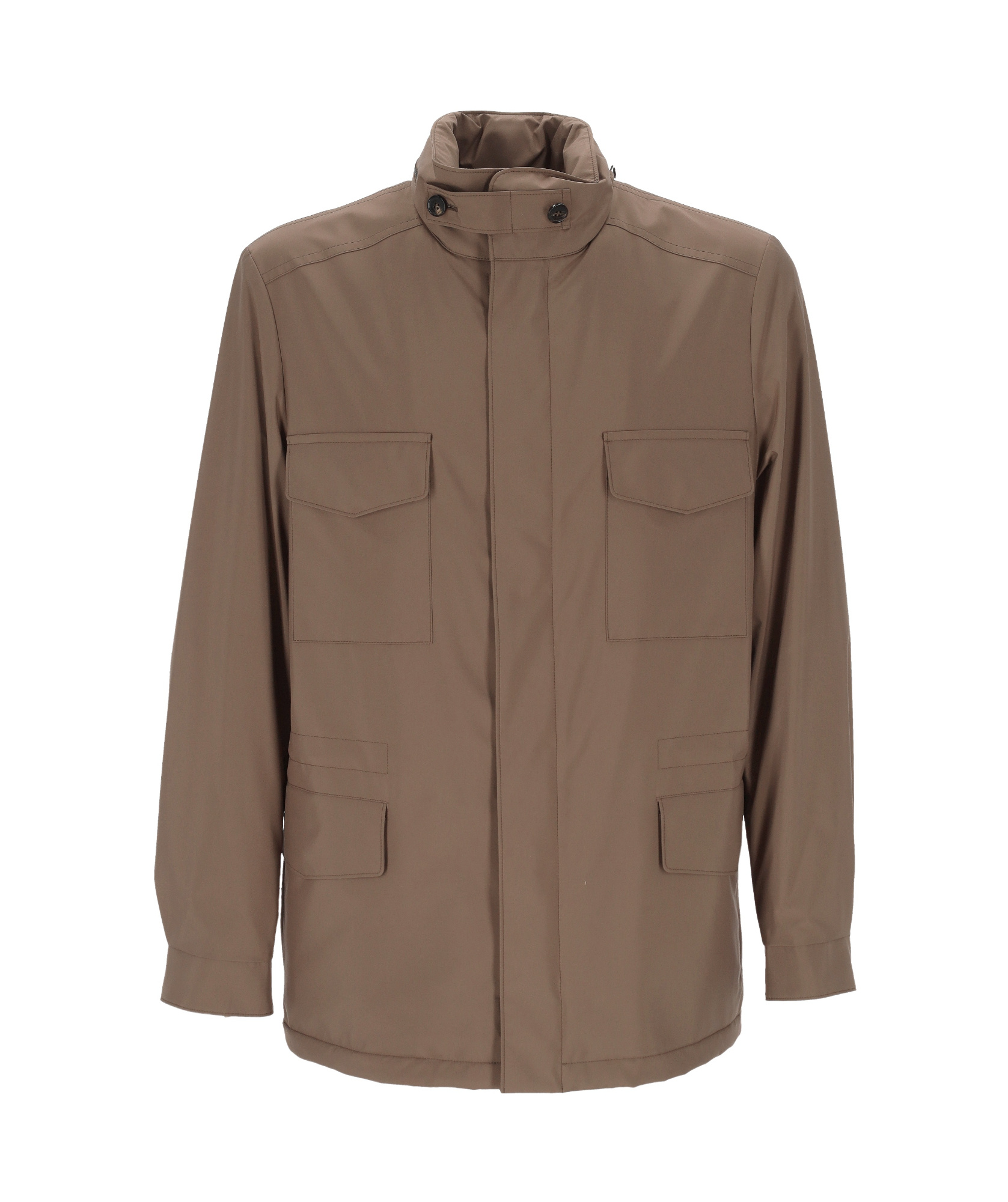 Loro Piana Long-sleeved Casual Jacket In Brown