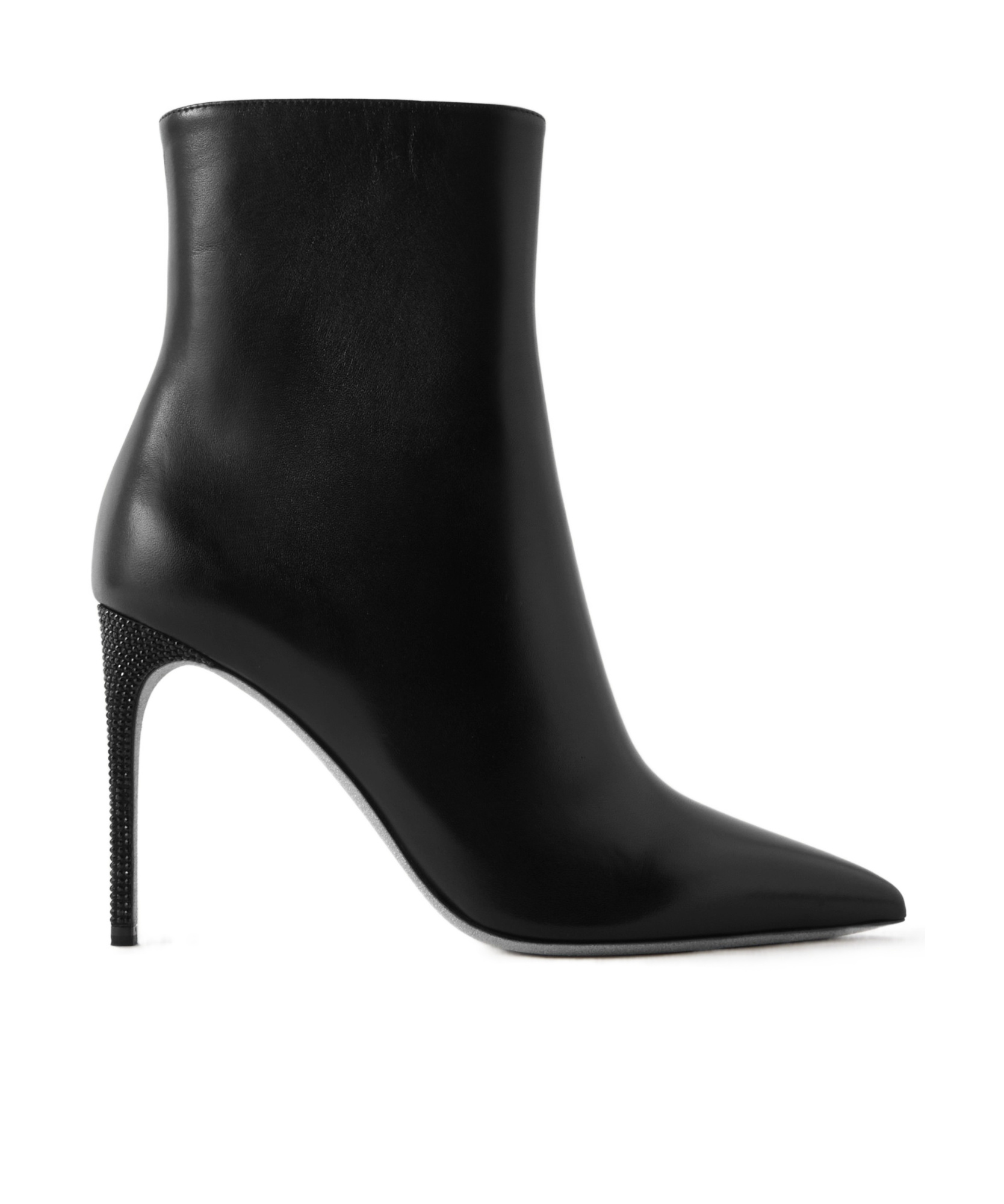 René Caovilla Logo Short Boots In Black