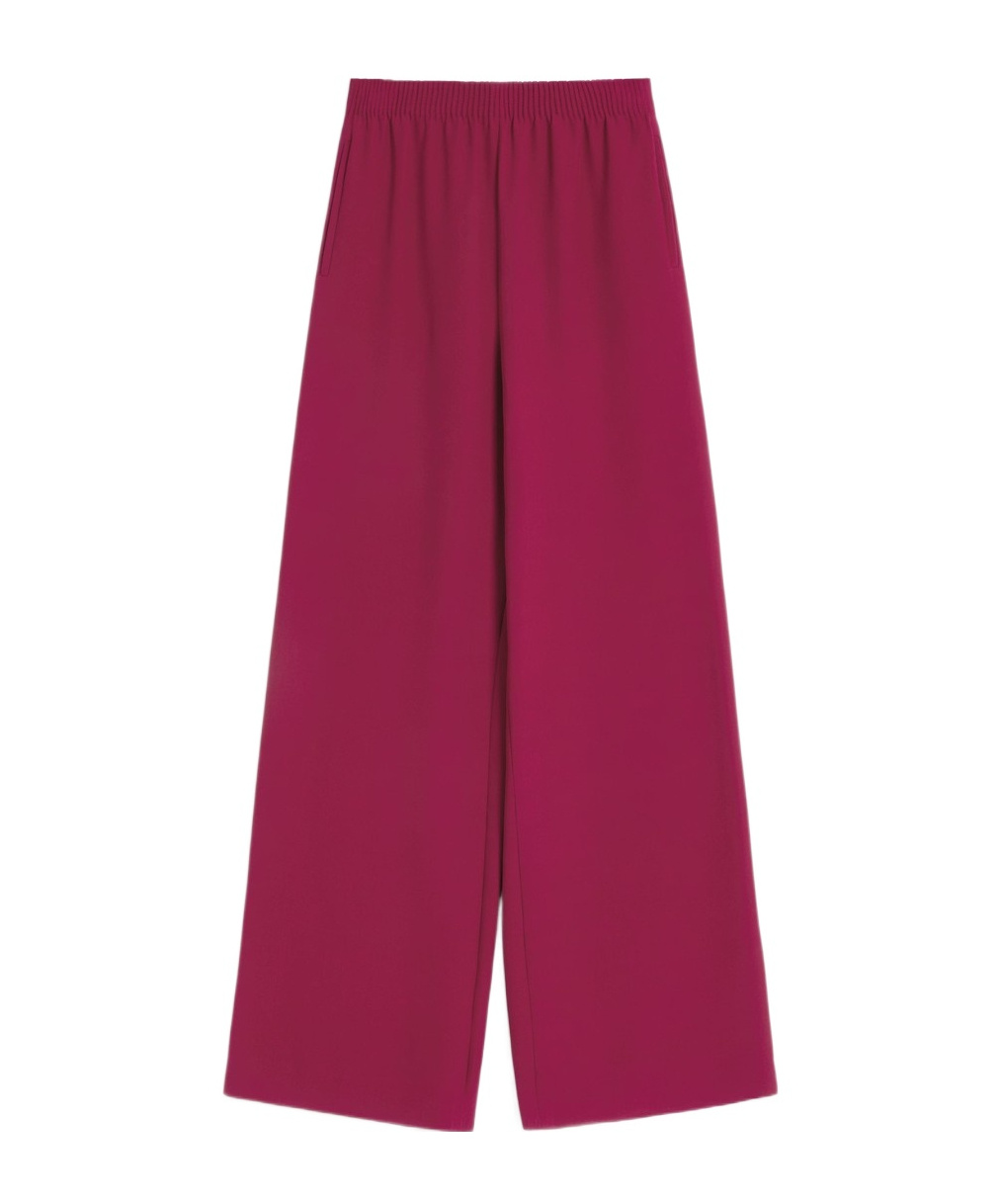 Valentino Cady Couture Wide-leg Pants In Red