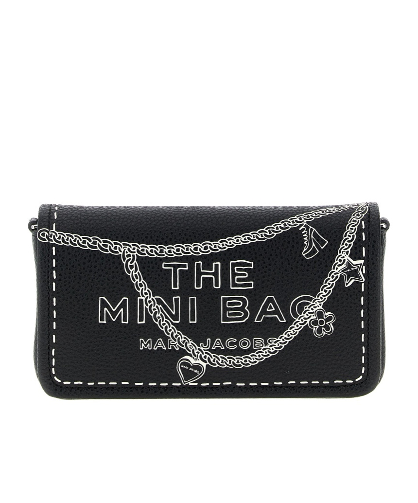 Marc Jacobs Printed Crossbody Bag In Black