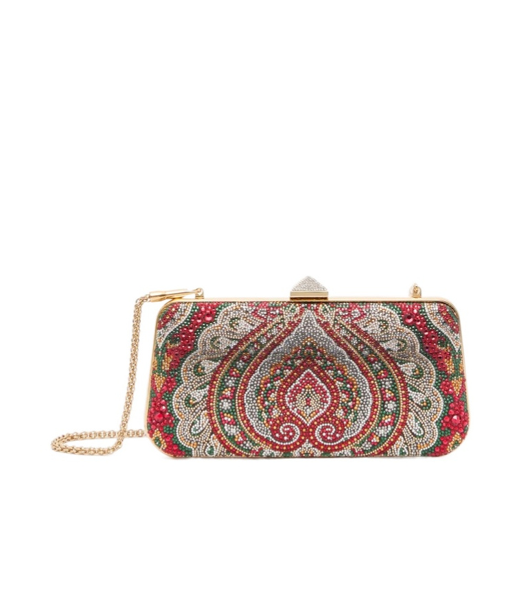 Valentino Patterned Shoulder Bag In Brown