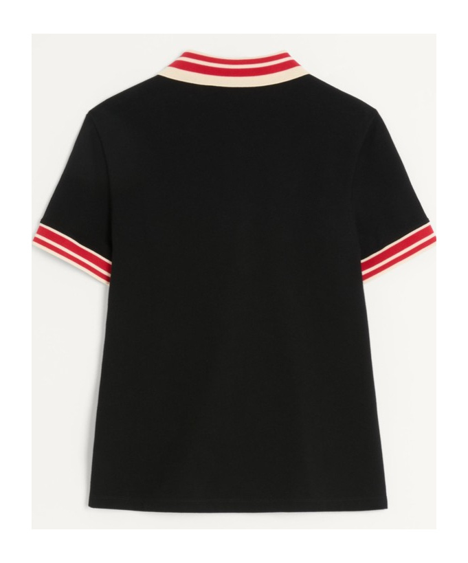 Valentino Vlogo Signature Cotton Polo Shirt In Black
