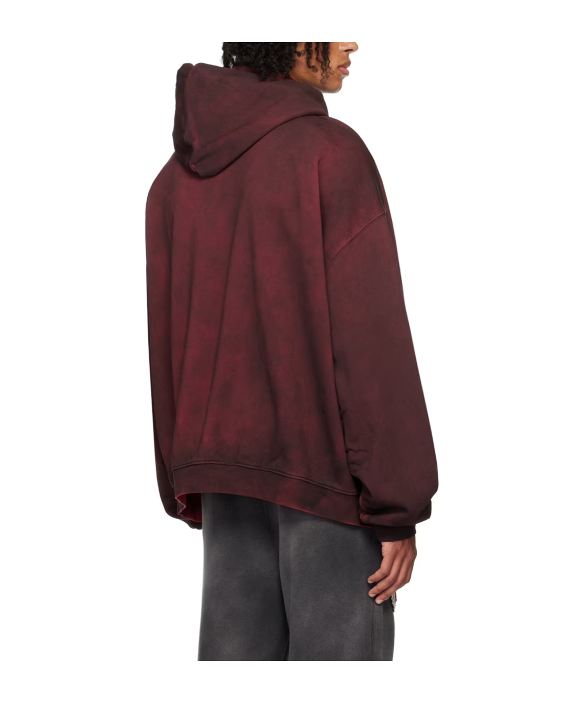 032c Logo Hooded Sweater In Red