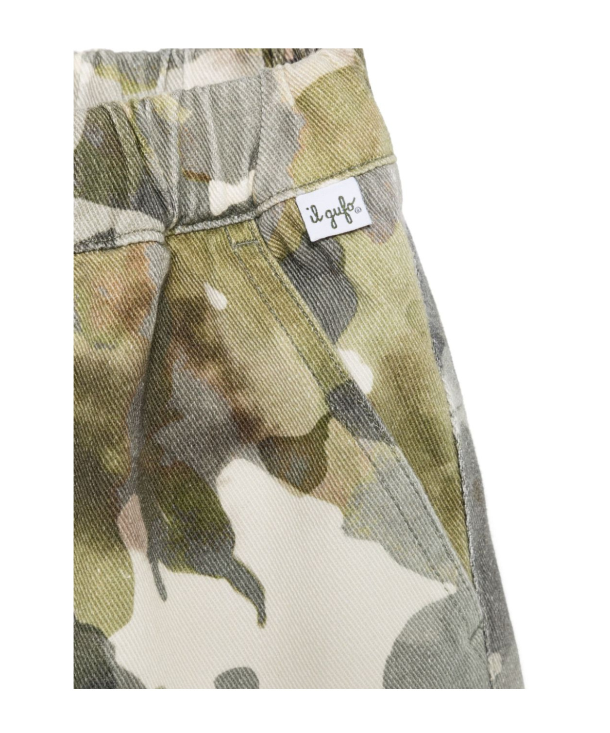 Il Gufo Camouflage-print Shorts In Gray