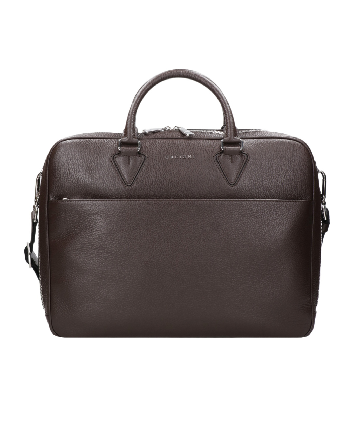 Orciani Top Handle Briefcase In Black