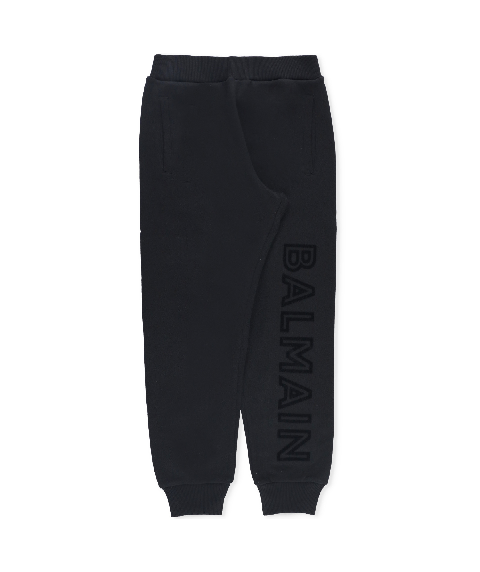 Balmain Cotton Trousers In Black