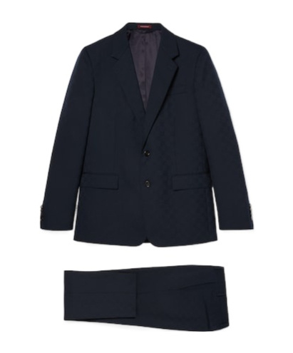 Gucci Long-sleeved Suit And Trouser Set In Black