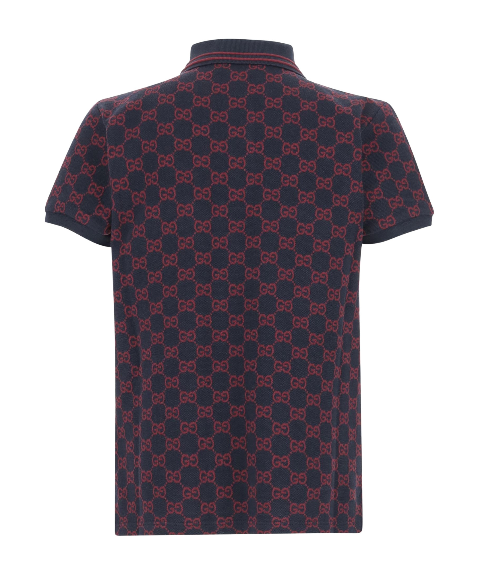 Gucci Gg Cotton Polo Shirt In Neutral