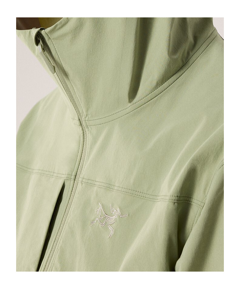 Arc'teryx Gamma Hooded Casual Jacket In Green Algae Color