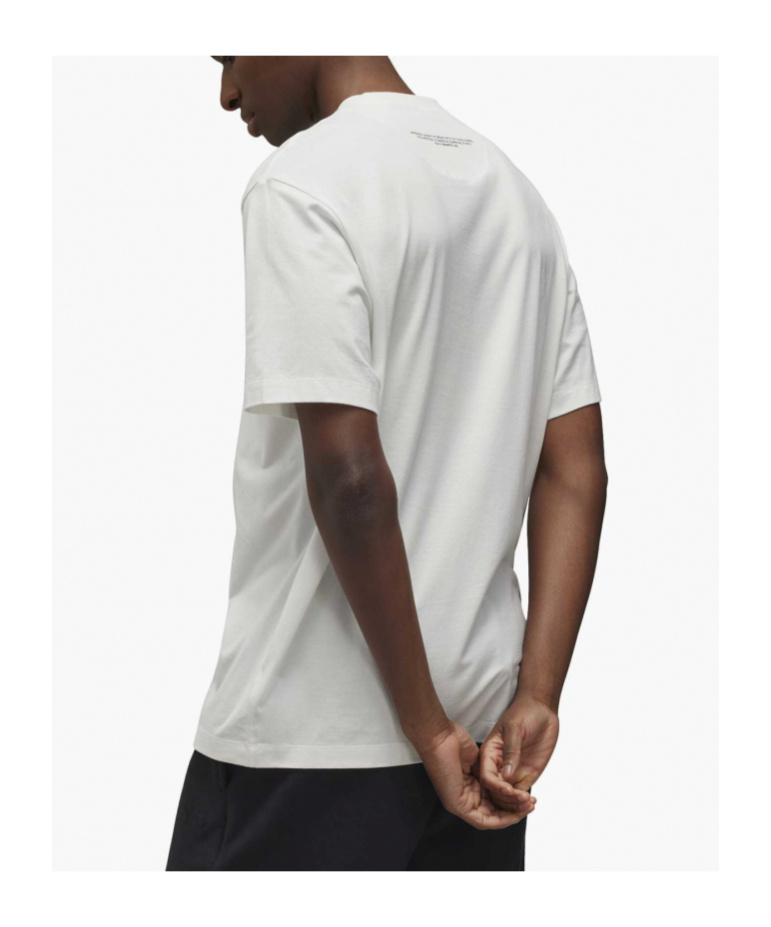 Y-3 Logo Tee In White